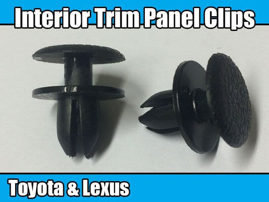 10x Clips for Toyota & Lexus Interior Trim Panel Boot Trunk & Upholstery Lining