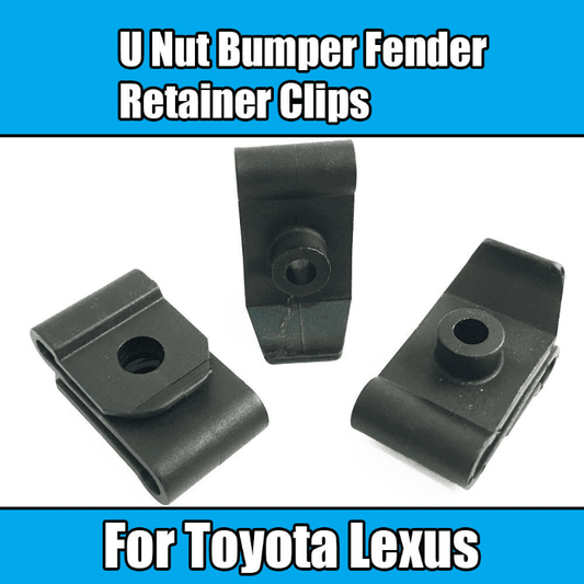 10x Clips for Toyota Lexus U Nut Bumper Fender Retainer Clips M5.5 Black Plastic
