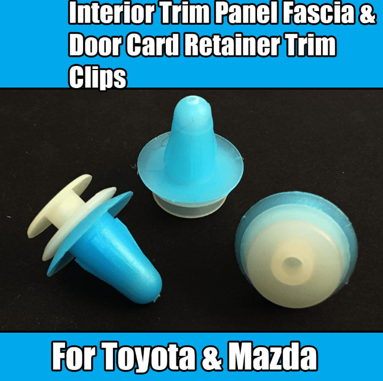 10x Clips for Toyota Mazda Interior Trim Panel Fascia Door Card Retainer Trim