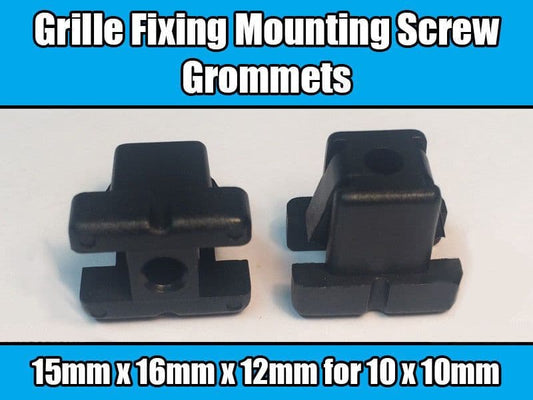 10x Clips for Toyota Mitsubishi Grille Fastener Screw Grommets Black Plastic