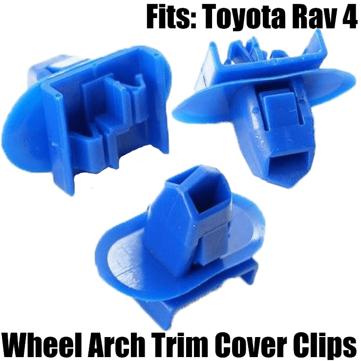 10x Clips for Toyota Rav 4 Wheel Arch Trim Cover Side Moulding Blue Plastic