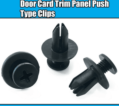 10x Clips for Toyota & Subaru Door Card Trim Panel Push Type Fastener Retainer