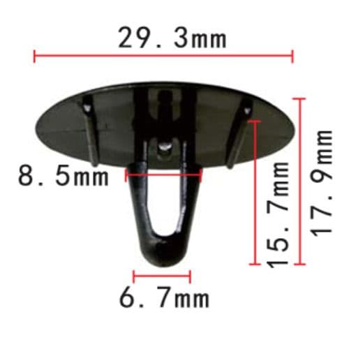 10x Clips for Toyota Tacoma A5 Heat Isolation Nut Fastener Black Plastic
