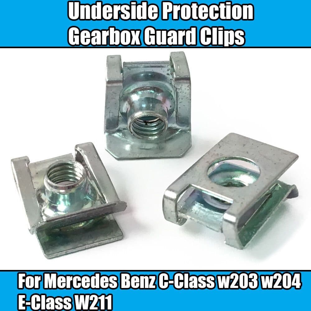 10x Clips for Underside Protection Gearbox Mercedes C-Class W203 W204 E-Class
