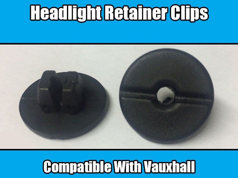 10x Clips for Vauxhall Astra G Corsa C Headlight Fastener Retainer Black Plastic