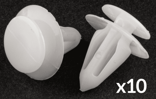 10x Clips for Vauxhall Interior Door Card Panel Cover Trim White Plastic