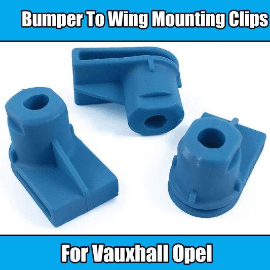 10x Clips for Vauxhall Opel Bumper Wing Mounting Grommet Nut Screws Blue Plastic