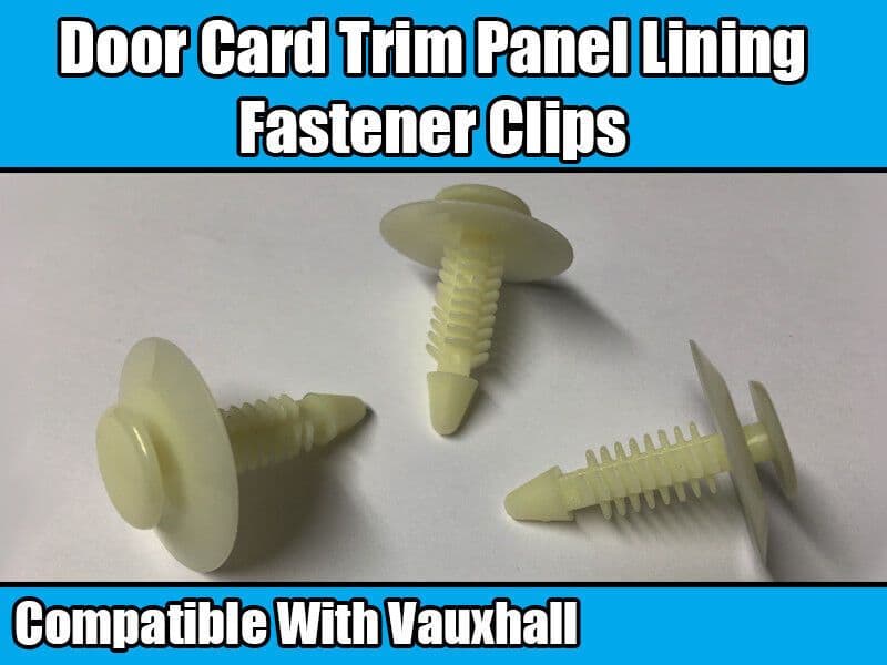 10x Clips for Vauxhall Opel Door Card Fascia Trim Panel Lining Cover Fastener