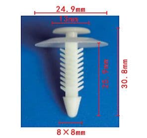 10x Clips for Vauxhall Opel Door Card Fascia Trim Panel Lining Cover Fastener