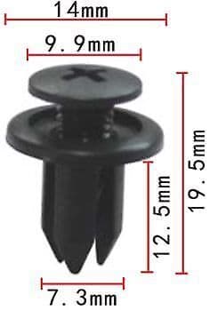 10x Clips for Vauxhall Opel Door Card Trim Panel Push Type Fastener Retainer