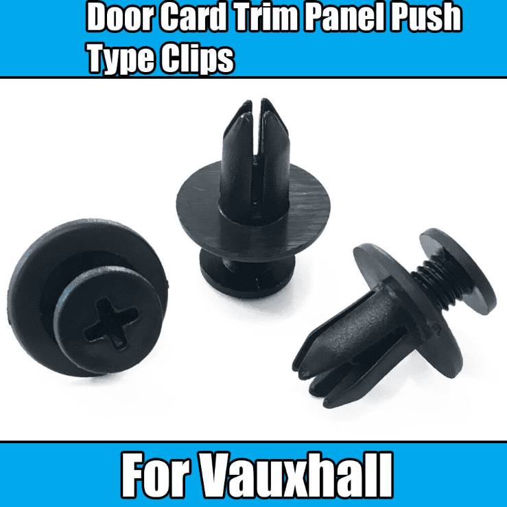 10x Clips for Vauxhall Opel Door Card Trim Panel Push Type Fastener Retainer