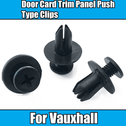 10x Clips for Vauxhall Opel Door Card Trim Panel Push Type Fastener Retainer