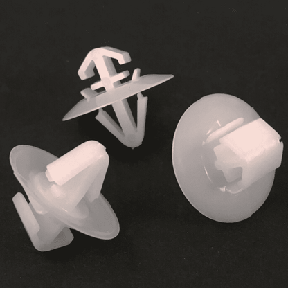10x Clips for Vauxhall Vivaro Van Side Moulding/Lower Protection Door White