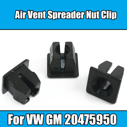 10x Clips for VW Air Vent Spreader Nut Clip Black Plastic GM 20475950