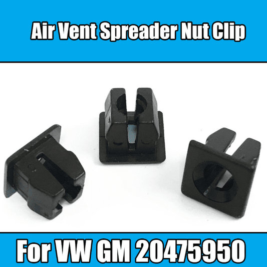 10x Clips for VW Air Vent Spreader Nut Clip Black Plastic GM 20475950