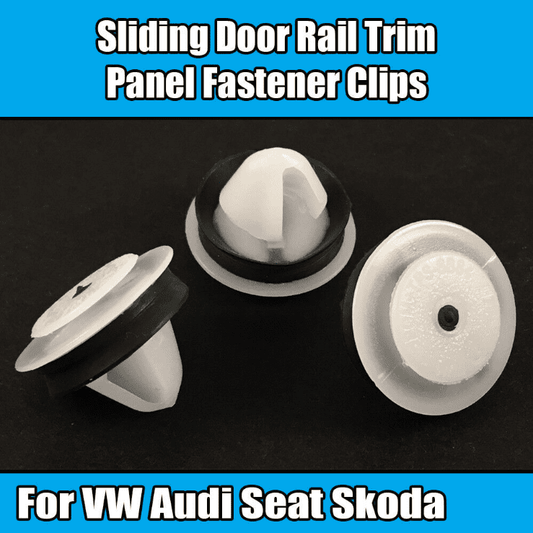 10x Clips for VW Audi Seat Skoda Sliding Door Rail Trim Panel Fastener 7H0843514
