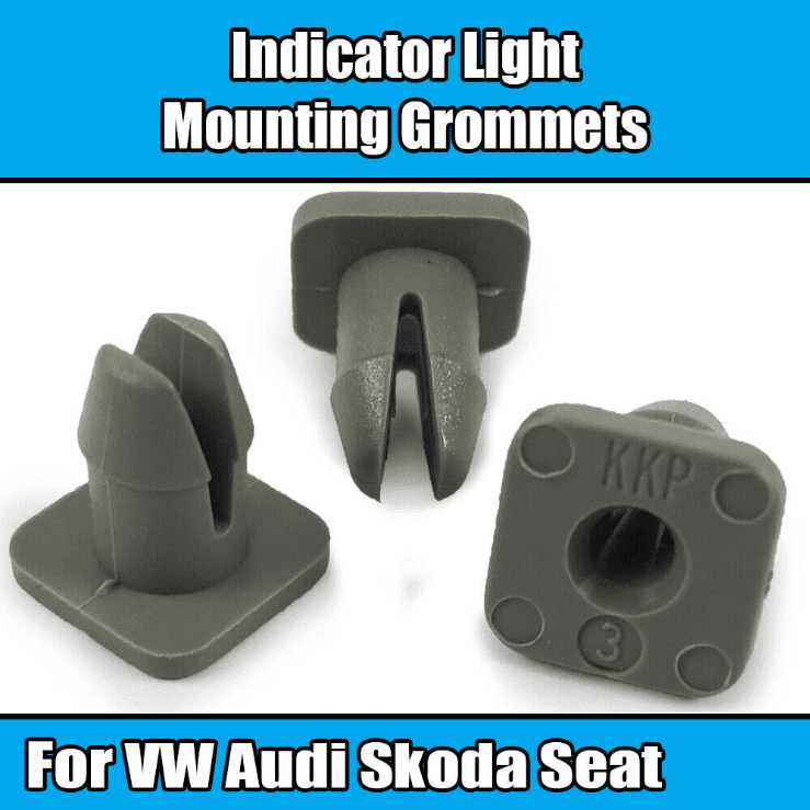 10x Clips for VW Audi Skoda Seat Indicator Light Mounting Grommets N90535301