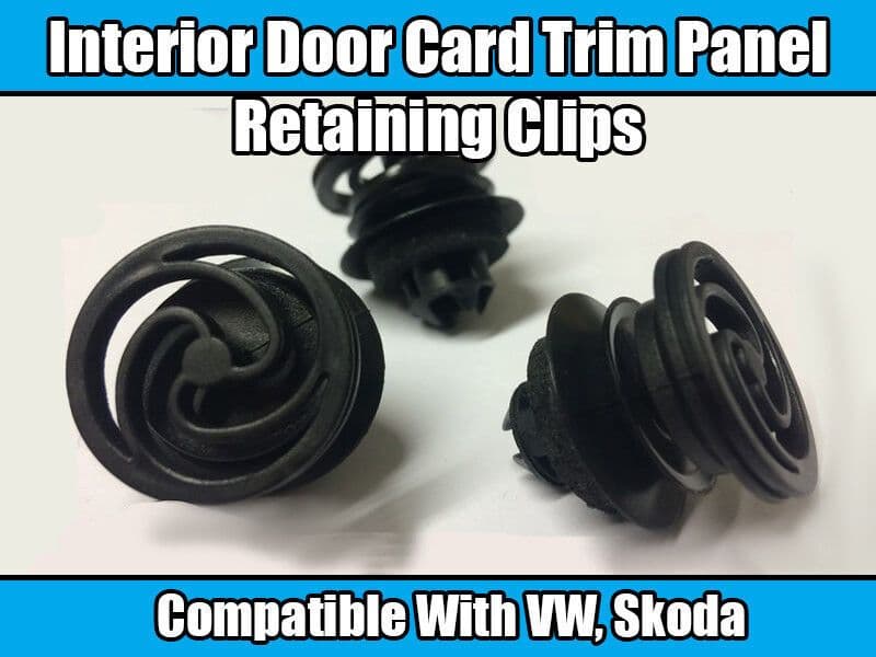 10x Clips for VW Bora Golf Mk4 Passat Polo Plastic Interior Door Card Trim Panel