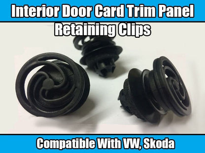 10x Clips for VW Bora Golf Mk4 Passat Polo Plastic Interior Door Card Trim Panel