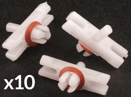 10x Clips for VW Bug Beetle T1 Deluxe Body Slim Plastic Trim Clip 67-79 T3 66-73