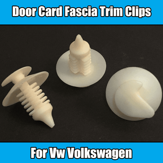 10x Clips for VW Door Card Fascia Trim Clips Door Side Panel Fasteners White