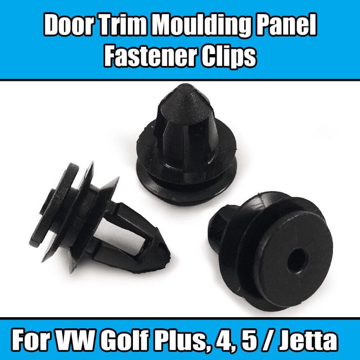 Ironwalls 10x Metal Spring Clips For VW Audi Seat Skoda – Trim Panel Upholstery, 22mm, 4A0867276