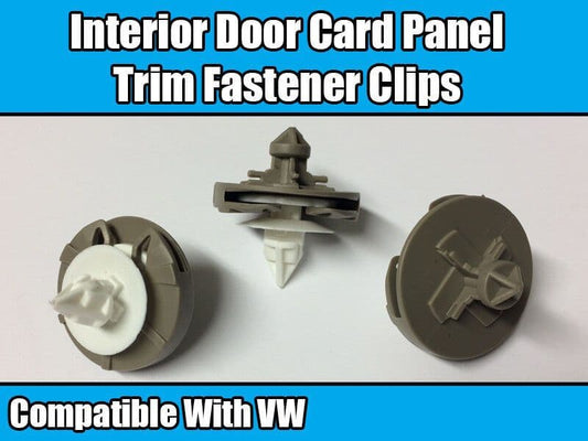 10x Clips for VW Golf Mk3 Vento Interior Door Card Panel Trim Plastic 1H0868243B