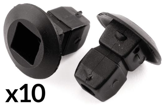 10x Clips for VW Grommet Expanding Lock Nuts Bumper Trim Shields Fastener Clips