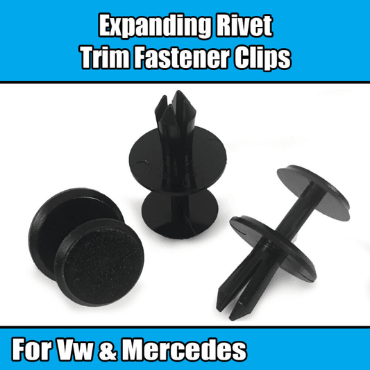 10x Clips for VW Mercedes Trim Panel Fastener Expanding Rivets N10700901 Plastic