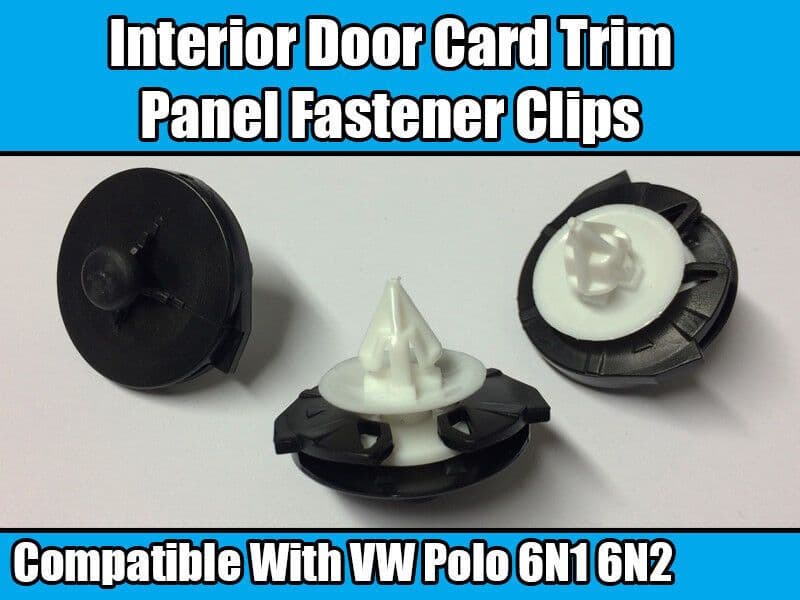 10x Clips for VW Polo 6N1 6N2 1994-2001 Interior Door Card Trim Panel Fasteners