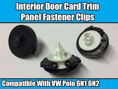10x Clips for VW Polo 6N1 6N2 1994-2001 Interior Door Card Trim Panel Fasteners