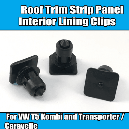 10x Clips for VW T5 Transporter Bus Roof Trim Strip Panel Interior Lining Clips