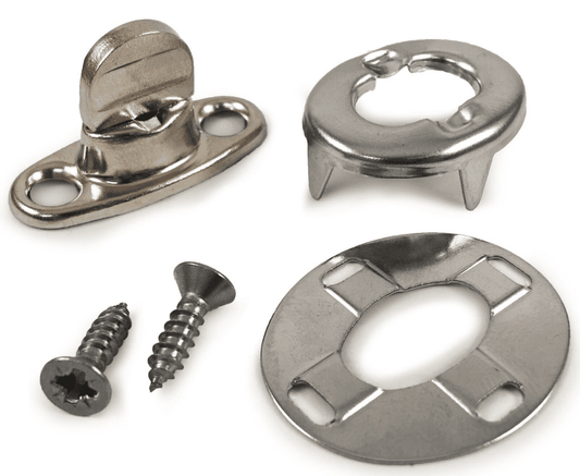 10x Common Sense Standard 6mm Turnbutton Kit & Screws Boat Canopy Cover Fastener