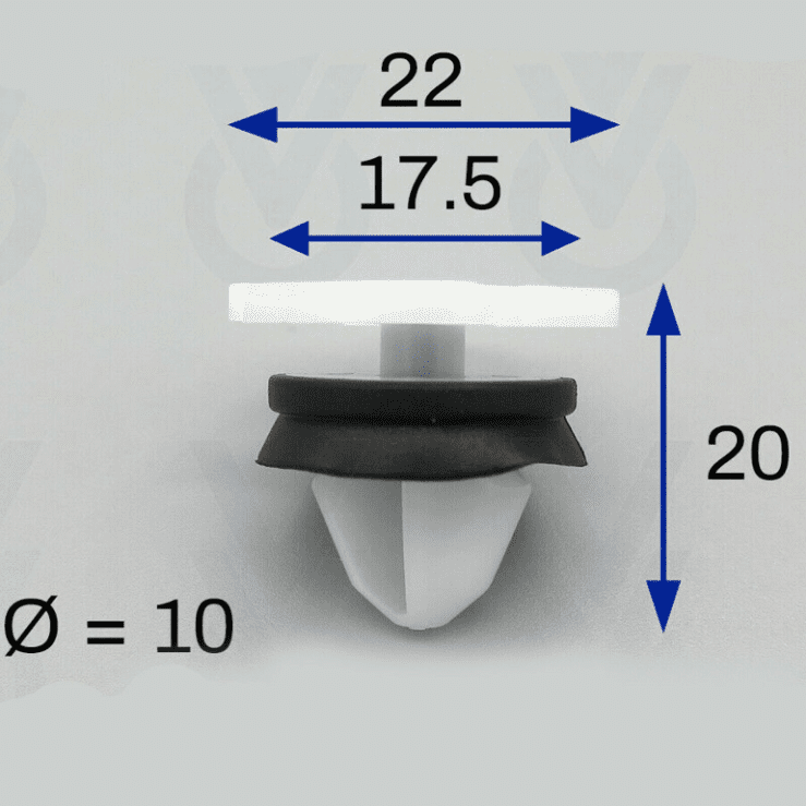10x Door Card Clips for Vauxhall Vivaro, Grandland X, Corsa 9345Zn, 95508766
