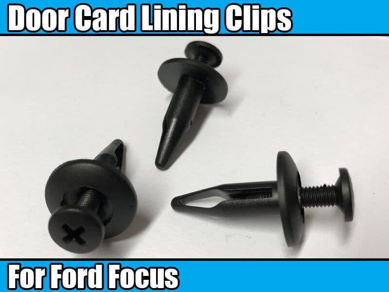 10x Door Card Panel Fascia Lining Trim Clips 6mm Retainer for Ford Focus Taurus