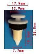 10x Door Panel Card Retainer Trim Clips With Foam Seal for Mercedes Chrysler
