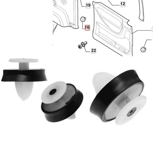 10x Door Panel Card Trim Moulding Interior Clips for Citroen C2 C3 C4 C8