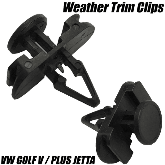 10x Door Scraper Seal Glass Weatherstrip Trim Clips for VW Golf Mk5 V Jetta