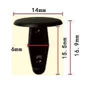 10x Door Seal Fastener Retainer Rivet Trim Clips Insulation Fits Mazda Nissan