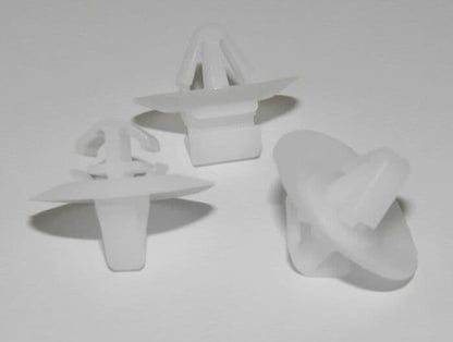10x Door Trim Bumper Clip Plastic Side Moulding Clips for Fiat Iveco Van White