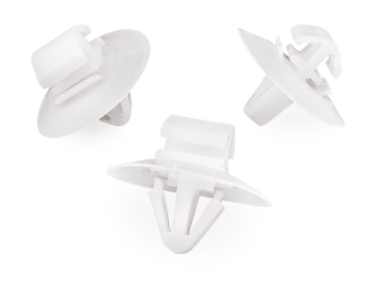10x Door Trim Bumper Clip Plastic Side Moulding Clips for Fiat Iveco Van White