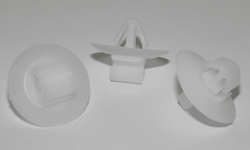 10x Door Trim Bumper Clip Plastic Side Moulding Clips for Fiat Iveco Van White
