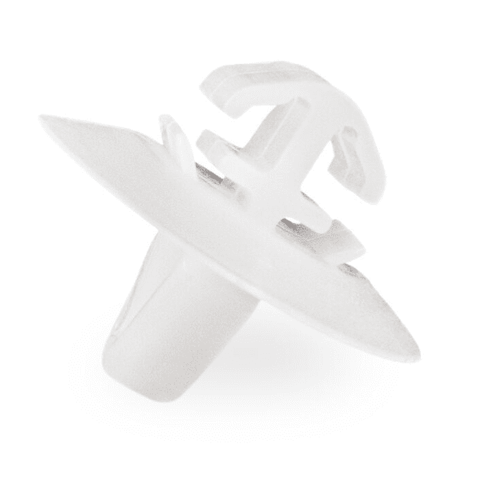 10x Door Trim Bumper Clip Plastic Side Moulding Clips for Fiat Iveco Van White