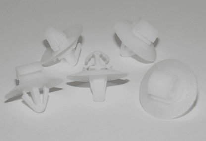10x Door Trim Bumper Clip Plastic Side Moulding Clips for Fiat Renault White