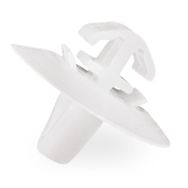 10x Door Trim Bumper Clip Plastic Side Moulding Clips for Fiat Renault White