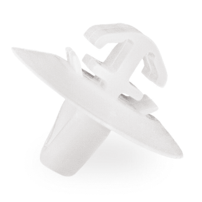 10x Door Trim Bumper Clip Plastic Side Moulding Clips for Fiat Renault White