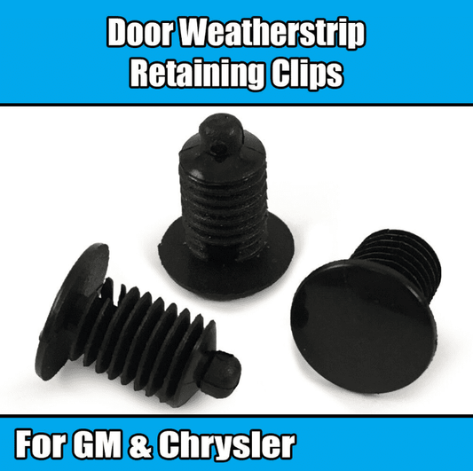 10x Door Weatherstip Retainer Clips for GM Chrysler 6502328 20699808 Black
