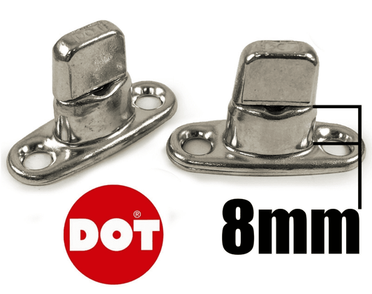 10x Dot Common Sense 8mm Turnbutton Base Stud Boat Canopy Cover Fastener Bimini