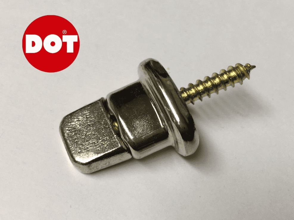 10x Dot Turnbutton Screw Base Boat Canvas Cover Fastener Nickel Brass Bimini