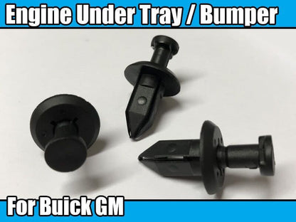 10x Engine Under Tray Bumper Fascia Panel Fastener Trim Clips for Buick GM